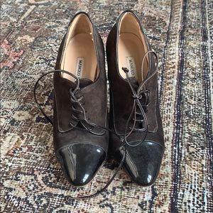 Manolo Blahnik Suede Booties